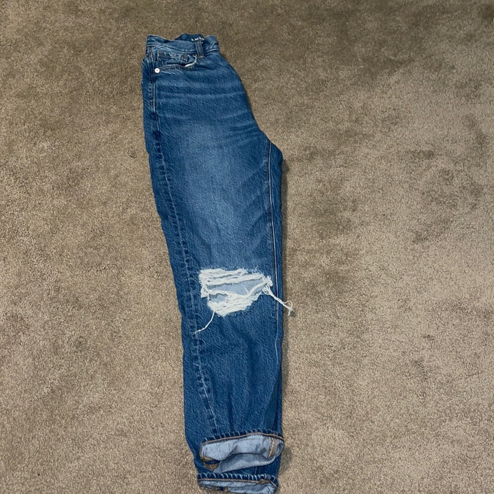 AE highest waist mom jeans